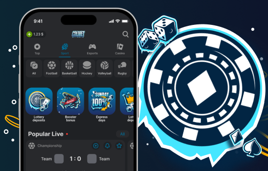Casino ao vivo Coldbet no ecrã de um smartphone